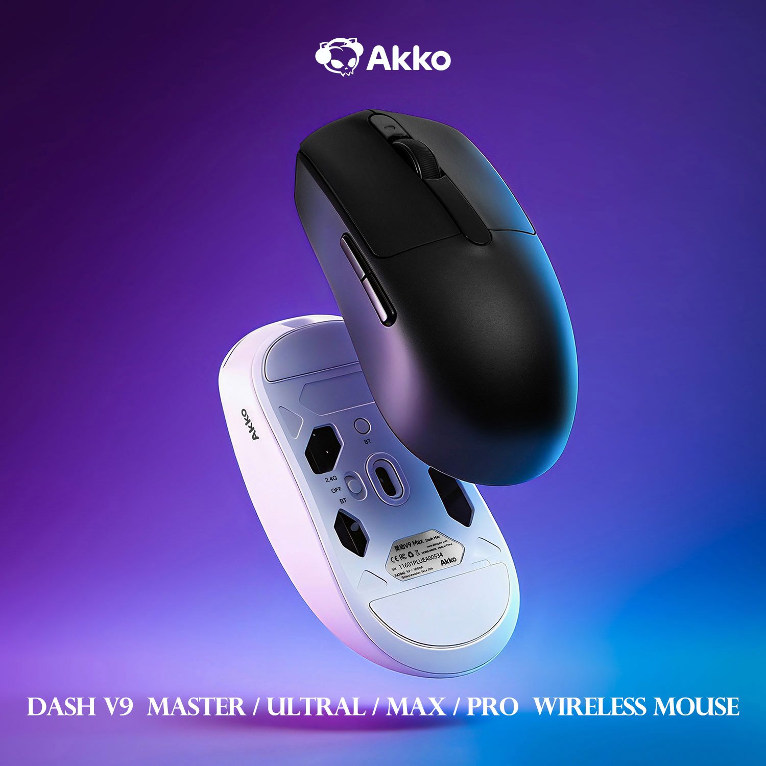 Esports Gaming Mouse Wireless - Akko Dash V9 Wireless Mouse PAW3950/PAW3395/PAW3955/PAW3315/PAW3311