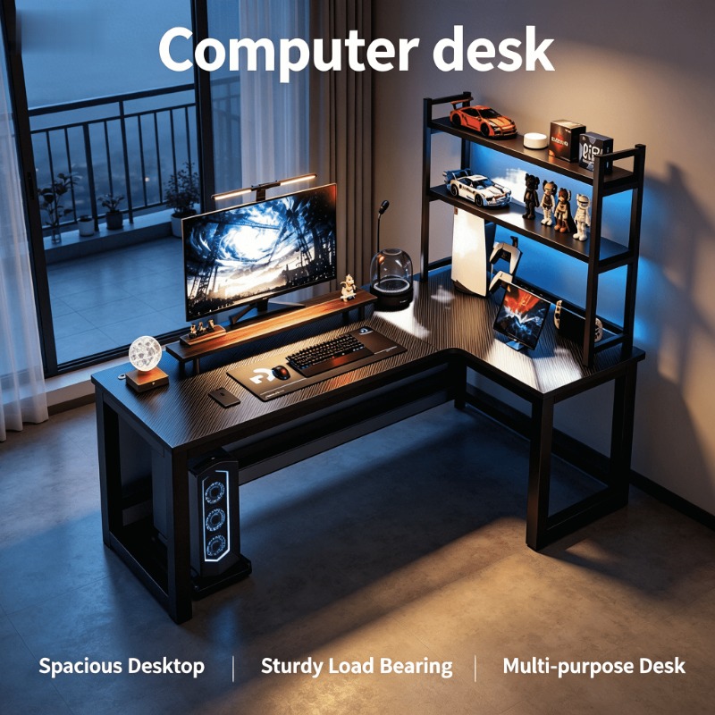 Esports Gaming Table - Storage Multiple Styles E-sports Table Corner