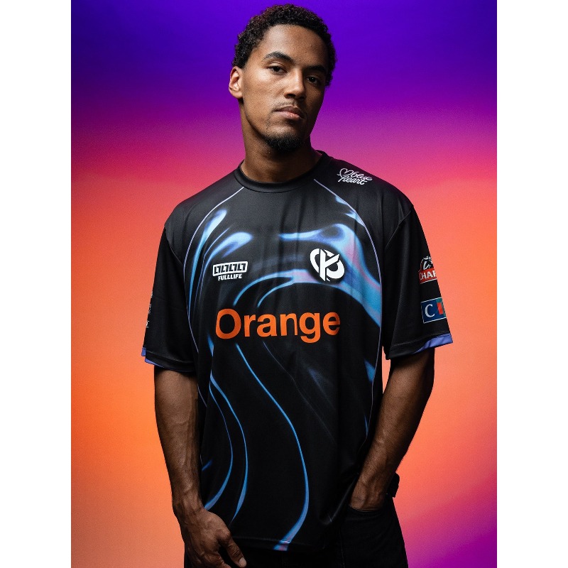 Esports Gaming Sleeve - Family Matching Esports Black Blue Fluid