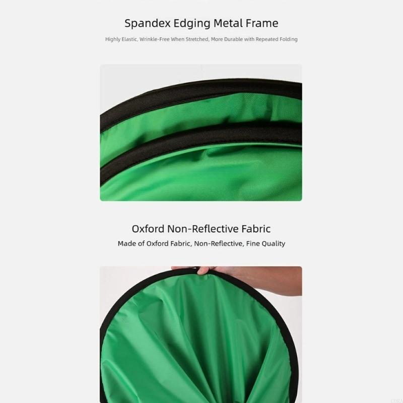 Green Screen Collapsible - CORA Green Screen Upgraded Portable Green