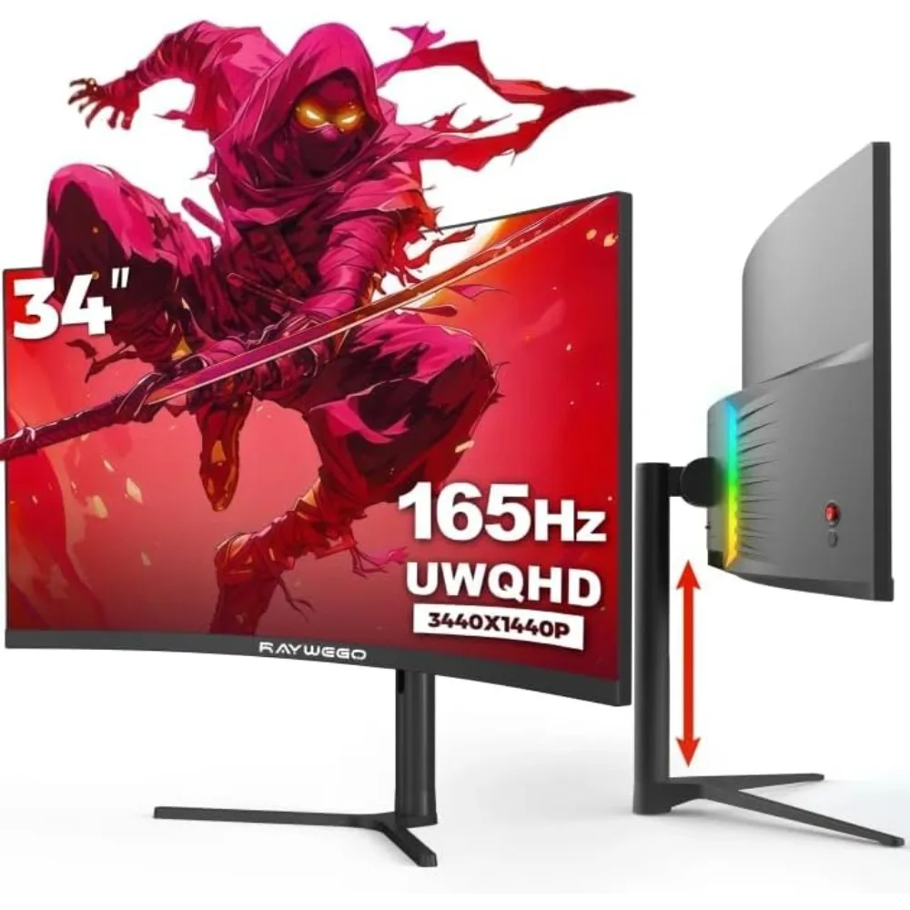 US Shipping 34 Inch Curved Gam - Gaming Monitor Curved ulasan dan harga