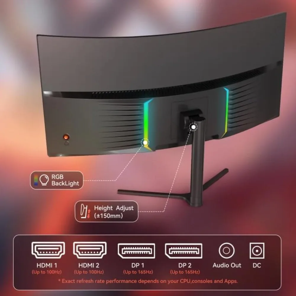 US Shipping 34 Inch Curved Gam - Gaming Monitor Curved ulasan dan harga