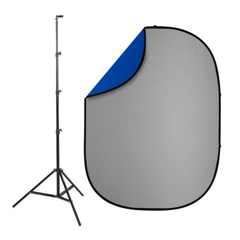 Portable Green Blue Grey Scree - Green Screen Collapsible ulasan dan harga