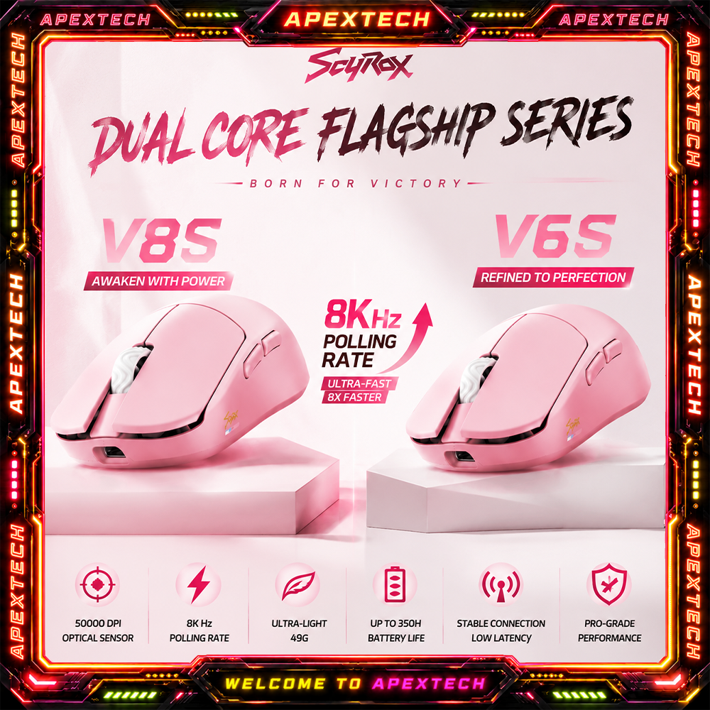 Scyrox V8s V6s Lightweight Wir - Gaming Esports Esports ulasan dan harga