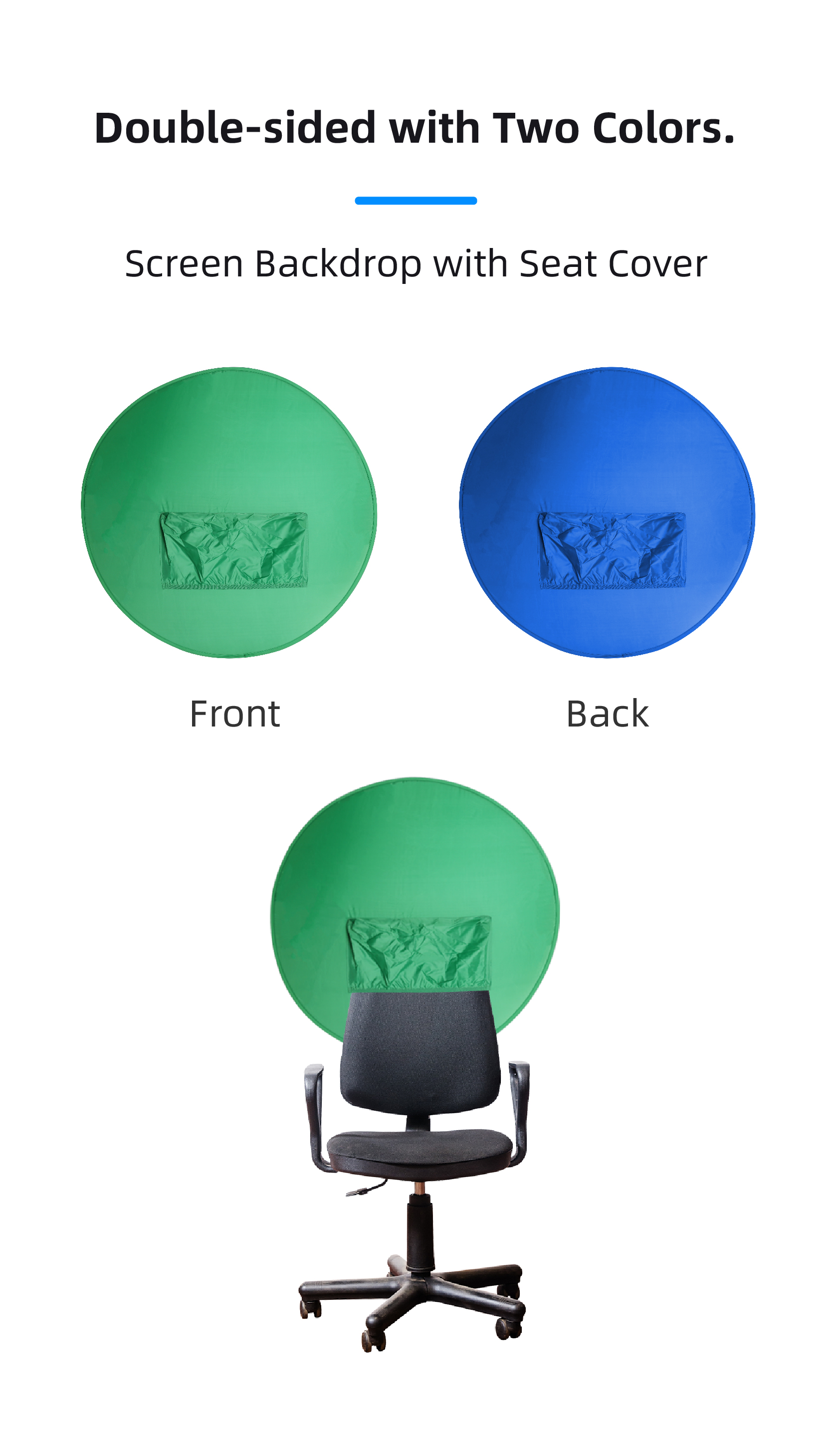 RF08 Game Live Chromakey 2in1  - Green Screen Collapsible ulasan dan harga