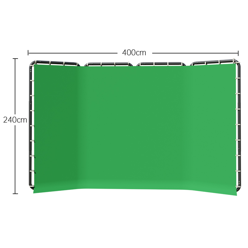 SH 2.4x4M Background Stand Fra - Green Screen Collapsible ulasan dan harga