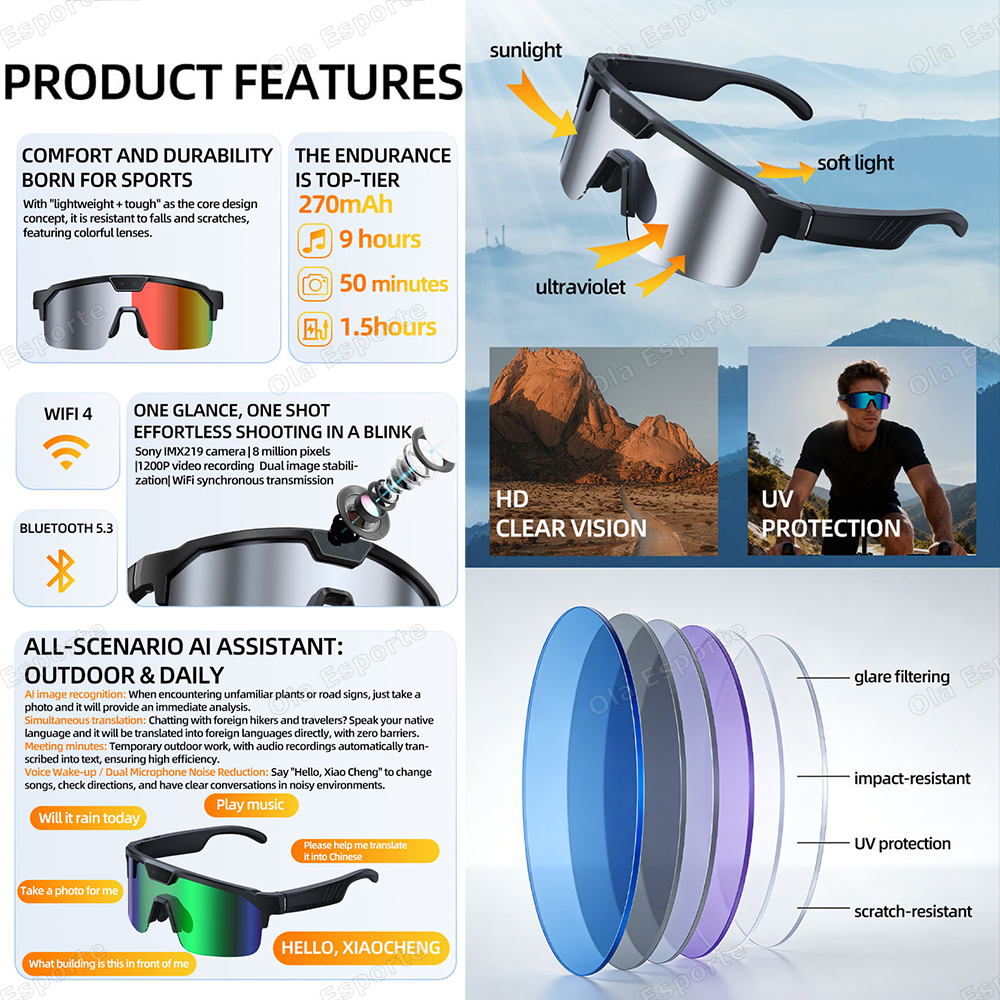 New Ai Intelligent Glasses For - Gaming Esports Esports ulasan dan harga