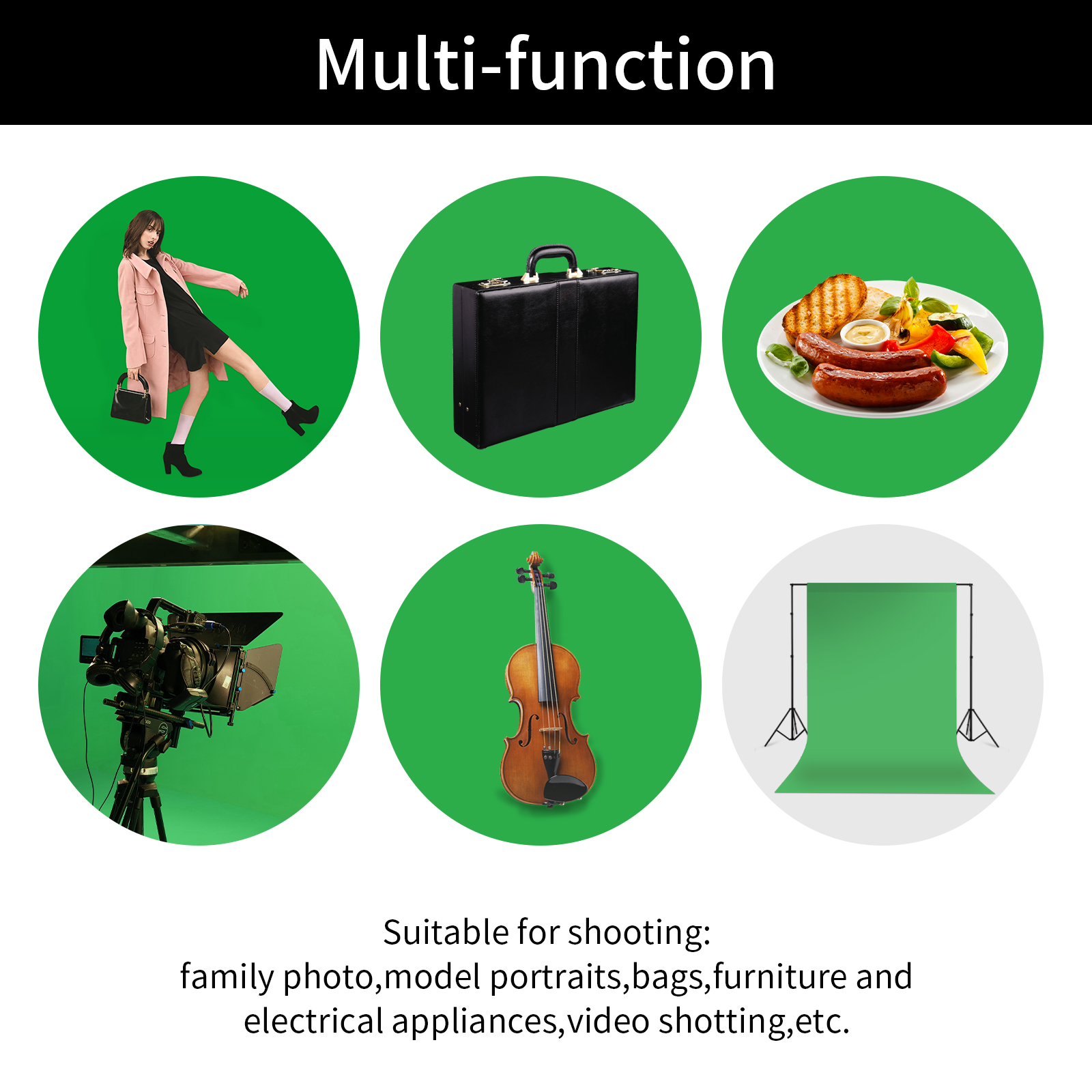 Selens Green Screen Backdrop C - Green Screen Collapsible ulasan dan harga