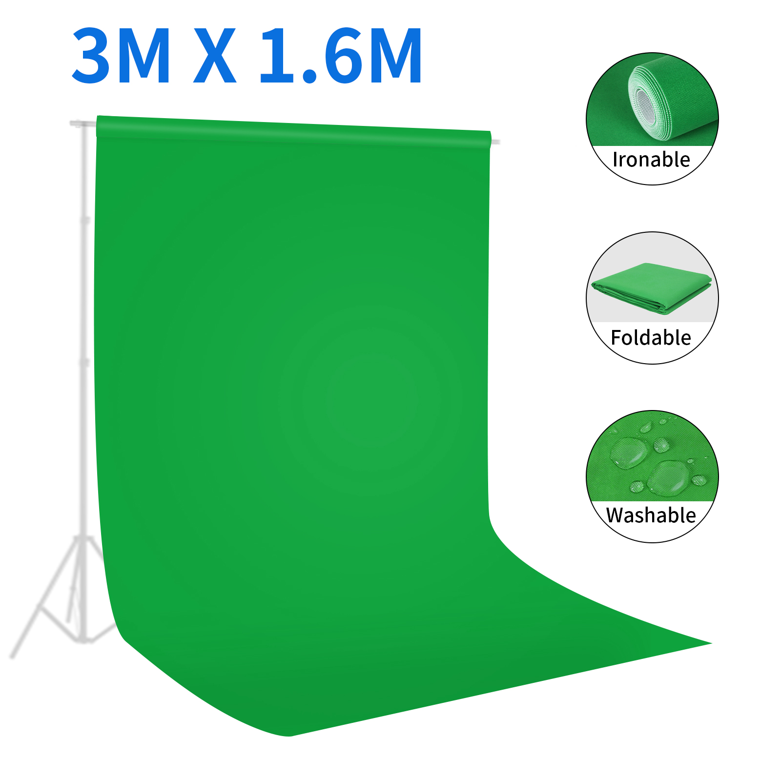 Selens Green Screen Backdrop C - Green Screen Collapsible ulasan dan harga