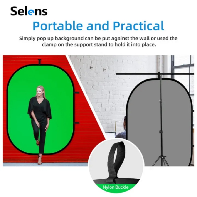 Selens Green Screen Photo Back - Green Screen Collapsible ulasan dan harga