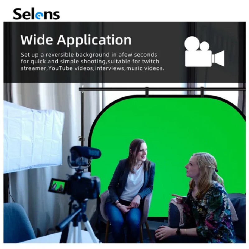 Selens Green Screen Photo Back - Green Screen Collapsible ulasan dan harga