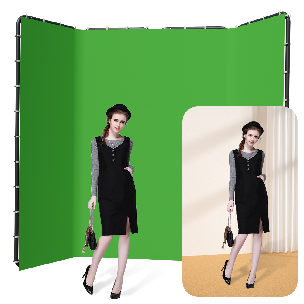 SH 240x400cm Background Stand  - Green Screen Collapsible ulasan dan harga