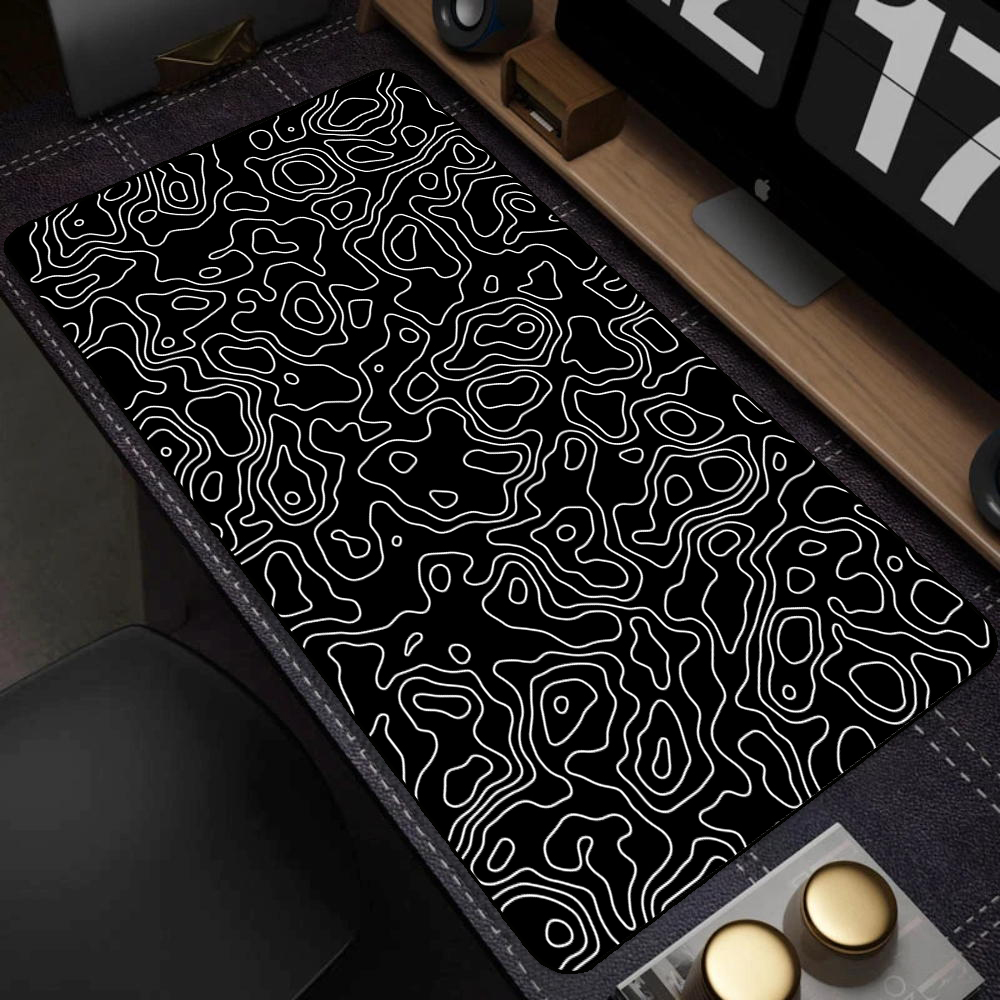 Large Black and White Art Mous - Esports Gaming Table ulasan dan harga