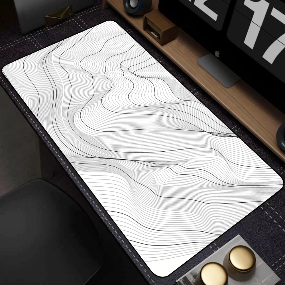 Large Black and White Art Mous - Esports Gaming Table ulasan dan harga