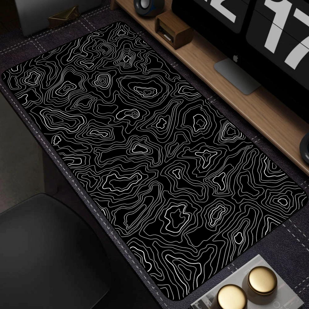 Large Black and White Art Mous - Esports Gaming Table ulasan dan harga