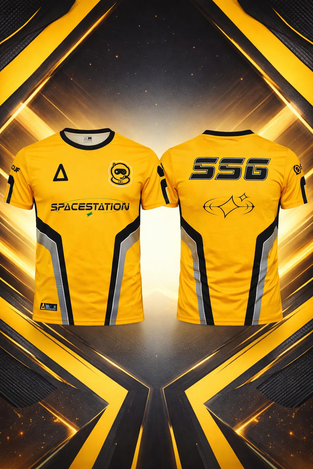 Unisex Crew Neck Gaming Tee Tw - Esports Gaming Logo ulasan dan harga