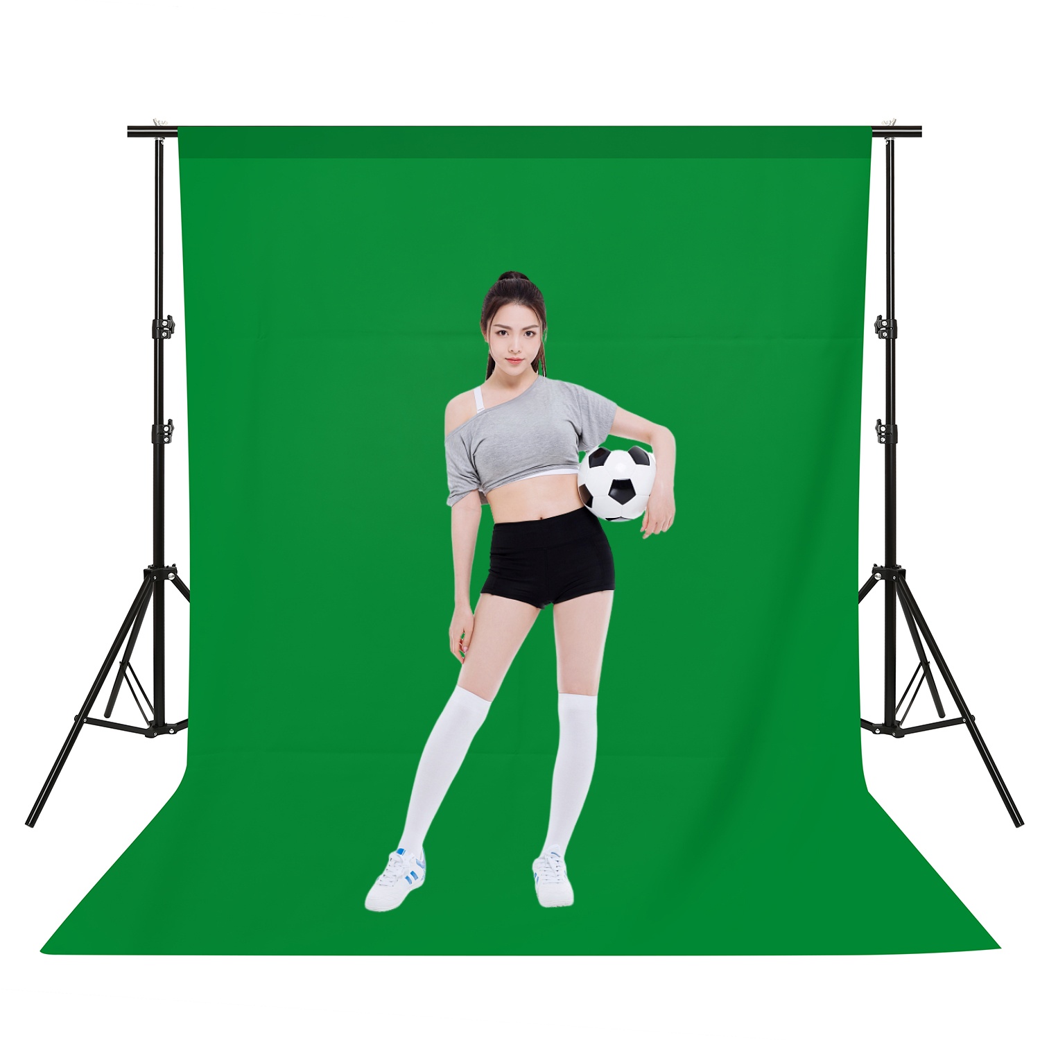 Photography Background Backdro - Green Screen Collapsible ulasan dan harga