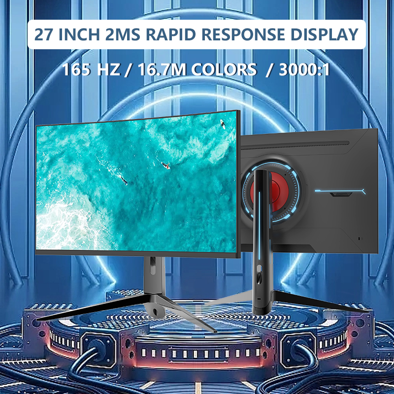 QHD 27 Inch Curved R1800 Gamin - Gaming Monitor Curved ulasan dan harga