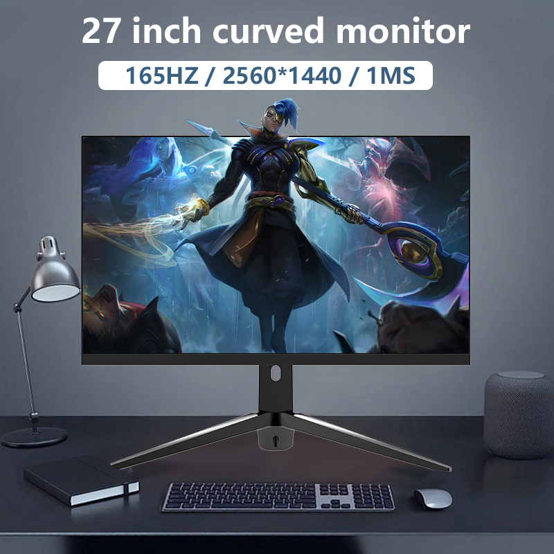 QHD 27 Inch Curved R1800 Gamin - Gaming Monitor Curved ulasan dan harga