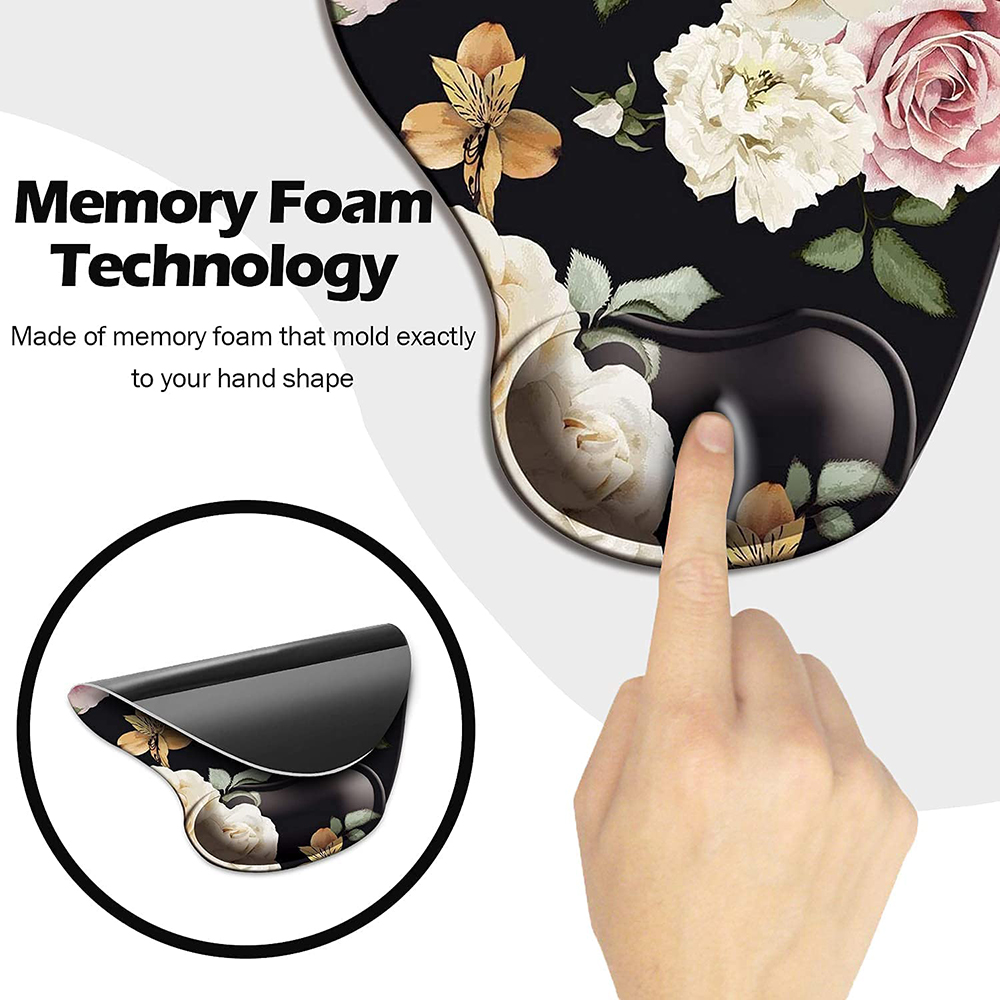 Flowers Ergonomic Mouse Pad Wi - Esports Gaming Table ulasan dan harga
